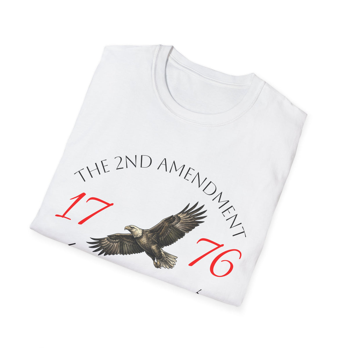 2nd Amendment Eagle T-Shirt — "The 2nd Amendment Is My Gun Permit" 1776 Patriotic Tee