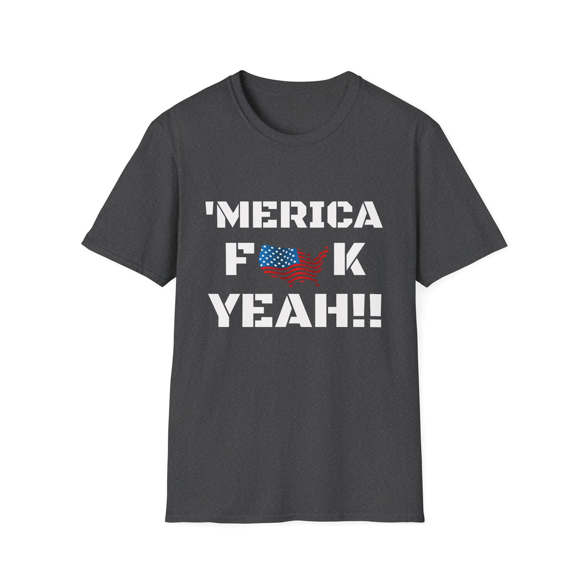'Merica F**k Yeah!! T-Shirt — Patriotic American Flag Graphic Tee
